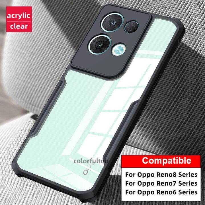 เคสสำหรับ-oppo-reno8t-reno-8-pro-plus-8pro-reno-7-pro-se-7pro-reno-6-reno8-reno7-reno6-reno-8z-reno8t-4g-5g-กันกระแทกโปร่งใสกันกระแทกเคสนิ่มใส่โทรศัพท์อะคริลิคใสเคสโทรศัพท์มือถือขอบซิลิโคนฝาหลัง