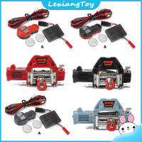 Lexiang ของเล่น1/10จำลองเครื่องกว้านโลหะเครื่องกว้าน Motor Listrik ที่ปัดน้ำฝนรถยนต์ปีนเขารองรับรถ Rc Trx4 Scx10