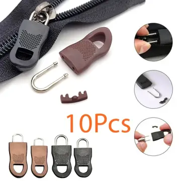 16Pcs 8pcs Replacement Zipper Puller For Clothing Zip Fixer For