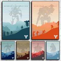 Destiny Raid Collection วิดีโอเกม Retro ภาพวาดผ้าใบโปสเตอร์ออกแบบโมเดิร์นสำหรับห้องนั่งเล่น Wall Art Decor ตกแต่งบ้าน