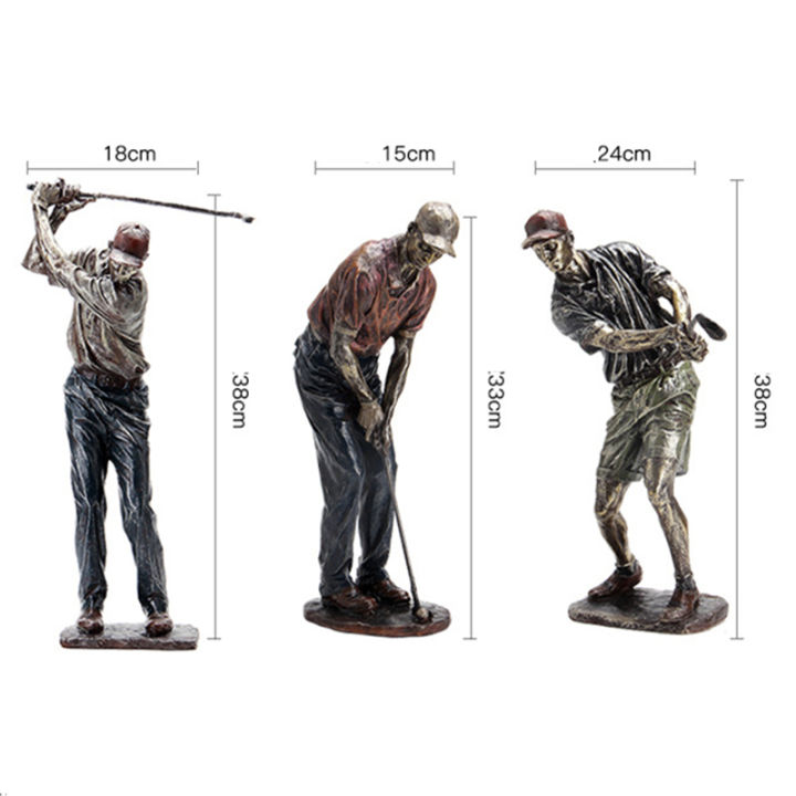 livingmall-retro-golf-รูปปั้นเรซิ่น-vintage-golfer-figurines-โฮมออฟฟิศตกแต่งห้องนั่งเล่น-souvnir-sport-ของขวัญปีใหม่-crafts