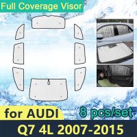 [New Changes]ม่านบังแดดคลุมทั้งหมดสำหรับ Audi Q7 4L 2007 2008 2009 2010 2011 2012 2013 2014 2015อุปกรณ์เสริมที่บังลมหน้าต่างด้านข้างรถยนต์