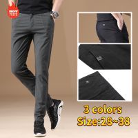 COD SDFGERTERT [Ready Stock] Seluar Lelaki Cotton Trousers Mens Casual Pants Straight-Leg Korean Version Slim-Fit Office Work