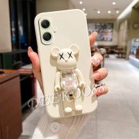 เคสโทรศัพท์สินค้าพร้อมส่งสำหรับ Samsung Galaxy S23 FE A05 A05S A24 LTE A34 A54 M34 5G 4G 2023เคสสมาร์ทโฟนใหม่พร้อม3D น่ารักที่ตั้งรูปหมีน่ารักที่ตั้ง TPU ปลอกซิลิโคนนิ่ม