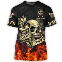 NewFashion Sports Darts Beer Club Games Tattoo Summer Harajuku T-Shirts Unisex Top O-Neck Short Sleeve  A3