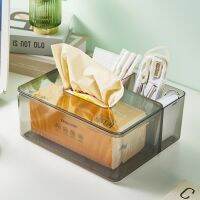 【CW】 Desktop transparent tissue box surface restaurants napkins receive a case contracted home sitting room