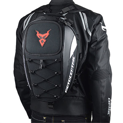 Waterproof Motorcycle Tail Bag Multi-Functional Durable Rear Motorcycle Seat Bag Capacity Moto Rider Helmet Backpack Rucksacks