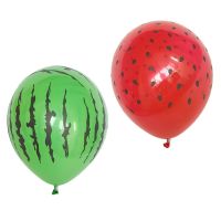 30pcs/set 12inch Watermelon Latex Balloons One In A Melon Party Decorations Ballons Summer Watermelon Birthday Party Supplies Balloons