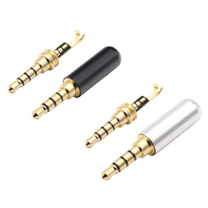 new-3-5mm-audio-connector-4-poles-headphone-jack-male-plug-earphone-repair-cable-solder-wire-diy-aux-3-5-jack-adapter
