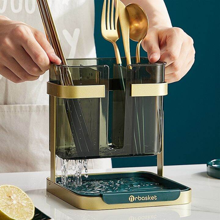 Chopsticks Tube Dish Drainer Rack Chopsticks Stand Commodity Shelf