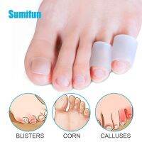 ✔♣ 2pcs Transparent Gel Fingers Protector Corn Corrector Hammer Toe Separator Orthotic Silicone Gel Toe Tube Separation Protection