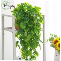 【CC】 2pc 220/78cm Artificial Hanging Leaves Radish Fake Flowers Vine Garden Wall Decoration