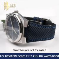 Knitted Nylon Watch Strap For Tissot 1853 Prx Series Super Player T137.410 T137407 Watch Band Male Interface 12mm Waterproof Men