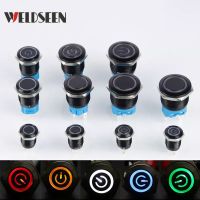 12/16/19/22mm Push Button Switch Oxidized Black Momentary Latching Fixed On Off Power Switch LED Light 3V 6V 12V 24V 220V