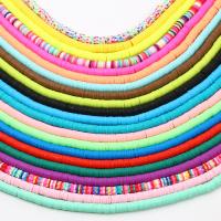 350Pcs/lot 4/6mm Flat Round Clay Beads Loose Disk kralen Loose Spacer Beads for Jewelry Making Needlework DIY Bracelets Necklace