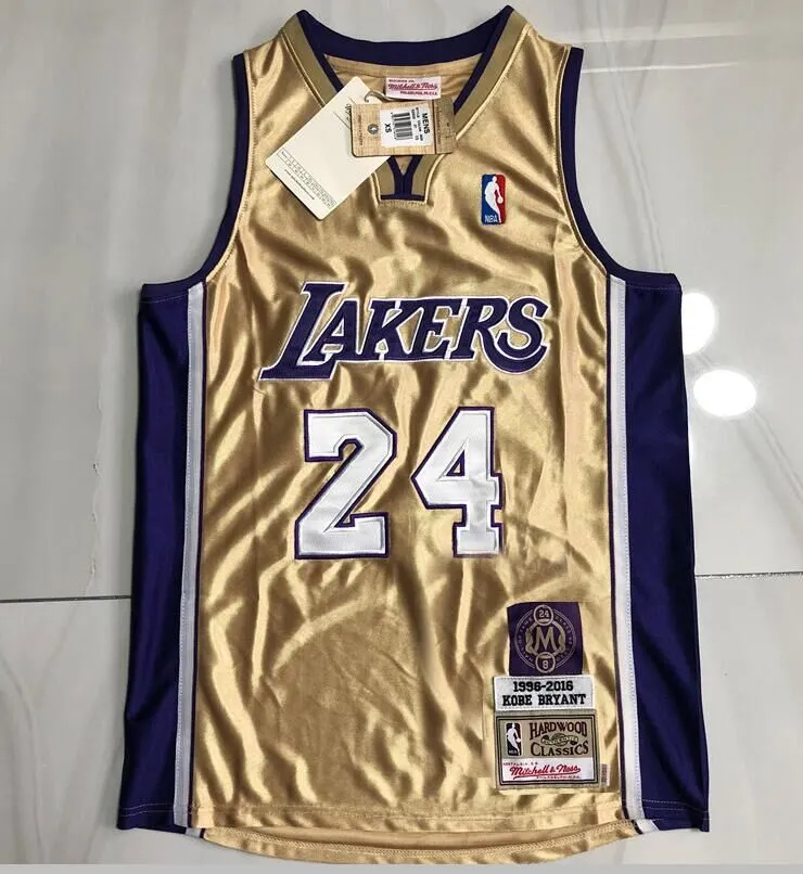 Kobe Bryant Los Angeles Lakers Mitchell & Ness Hall of Fame Class of 2020  #24 Authentic Hardwood Classics Jersey - Gold