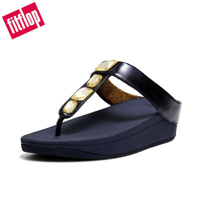 [ Stock]Original Fitflops สตรีรองเท้าแตะ Y12 Fino Metallic Fleck หิน Toe-s9201