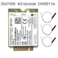 dw5811e Wireless EM7455 LTE 4G NGFF Module DW5811E 3P10Y 300 M para E7270 E7470 E7370 E5570 Sem Fio FDDTDD LTE Gobi6000 + ANTEN