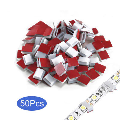 10-50Pcs Self-Adhesive Wire Bundle Holder Tie Mount Clip For 10Mm Wide Fix LED Strip Lights Connector Tie Christmas Light Holder