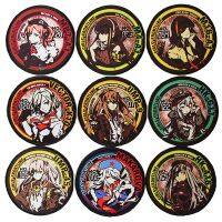 【LZ】∈┋  Anime bordado adesivo arma para meninas Frontline Patch emblemas táticos na mochila 404 esquadrão laço do gancho emblema braçadeira