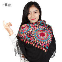 Fast Shipping Gifts Xinjiang Cashmere Scarf Tourist Souvenir National Wind Shawl Decorative Characteristic Headscarf