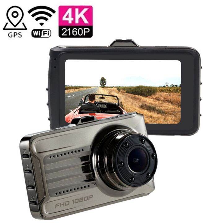 dashcam-4k-gps-รถกล้องหน้ารถจอดรถ-dvr-กล้องมองด้านหน้าและด้านหลัง2160p-hd-ไดรฟ์กล่องดำยานพาหนะเครื่องบันทึกวีดีโอ