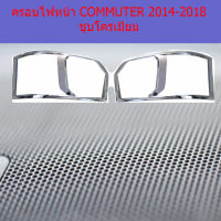 ครอบไฟหน้า/ฝาไฟหน้า (โตโยต้า มอเตอร์) toyota commuter2014-2018 ชุบโครเมี่ยม