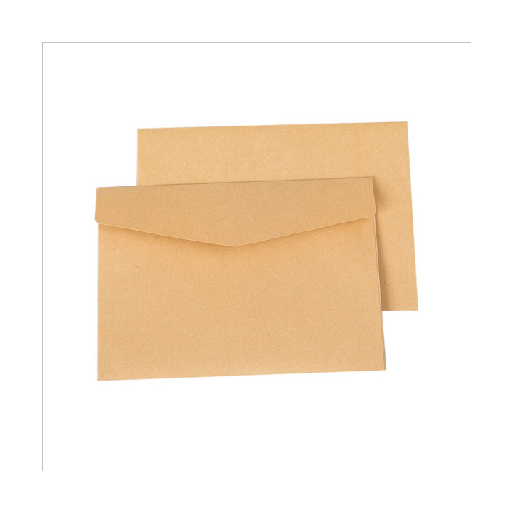 100PCS Classical Kraft Blank Mini Paper Envelopes Wedding Invitation