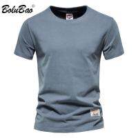 BOLUBAO Simple Cotton Mens T Shirt Casual Solid Color Short Sleeve Top Tees Men 2022 New Summer High Quality T Shirt For Men