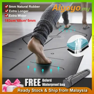 YOGA Premium PU Mini Yoga Mat | Non-Slippery Natural Rubber Mat | Anti-Skid  Support Yoga Pad | Portable Small Yoga Mat 