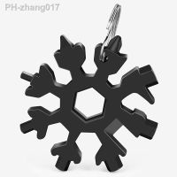 18 in 1 Multifunctional Snow Wrench Torque Stainless Steel Mechanical Workshop Manual Tools Maintenance Snowflake Multitool