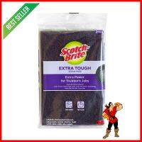 แผ่นใยขัดขจัดคราบไหม้ SCOTCH-BRITE EXTRA TOUGH 4x6 นิ้วSCOURER SPONGE FOR BURNT STAIN REMOVAL SCOTCH-BRITE EXTRA TOUGH 4X6IN **ด่วน สินค้าเหลือไม่เยอะ**