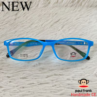 Paul Frank แว่นตาสำหรับตัดเลนส์ สายตา กรอบแว่นตา ชาย หญิง Fashion รุ่น 3003 สีฟ้า กรอบเต็ม ทรงรี ขาข้อต่อ วัสดุ TR 90 รับตัดเลนส์ทุกชนิด สวย