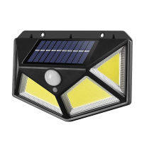 Solar Outdoor LED Lighting Waterproof Motion Sensor Light for Garden Fences Courtyards Porches Paths Wall Lamp IP65 Home Fixture