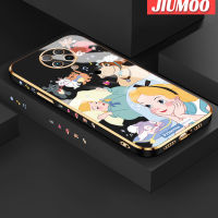 เคส JIUMOO สำหรับ Xiaomi MI POCO F2 Pro Redmi K30 Pro Zoom ใหม่ลวดลายขอบสี่เหลี่ยมพื้นผิวเคสซิลิกาเจลกันกระแทกเคสมือถือฝาครอบป้องกันเลนส์กล้องถ่ายรูปรวมทุกอย่าง