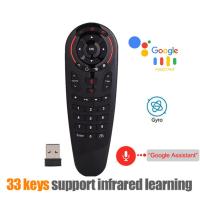 MeterMall G30 2.4G Wireless Voice Air Mouse 33 Keys IR Learning Gyro Sensing Smart Remote Control for Game Android Box