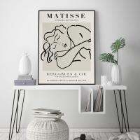 Henry Matisse โปสเตอร์และภาพพิมพ์แอบสแตรกต์รูปผู้หญิงนอนหลับศิลปะภาพผนังผ้าใบสำหรับ0706ที่มีชีวิต