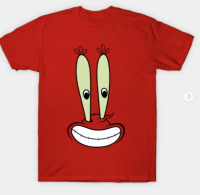 Cartoon retro spongebob Mr Crab T-Shirt Valentines Day gift