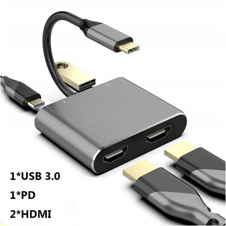 irctbv-อะแดปเตอร์แล็ปท็อป4-in-1-4k-60hz-ชนิด-c-เพื่อขยายหน้าจอ-hdmi-คู่-usb-ฮับแท่นวางมือถือ-c