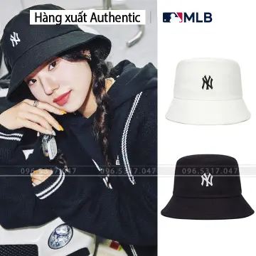 Hàng VNXK Nón thời trang mũ bucket vành tròn NY MLB vải Kaki xịn siêu đẹp  Ảnh thật  Lazadavn