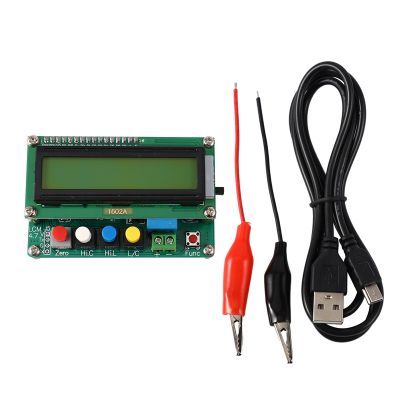 Lc100-A Digital Lcd High Precision Inductance Capacitance L/C Meter Capacitor Tester Frequency 1Pf-100Mf 1Uh-100H Lc100-A + Test Clip