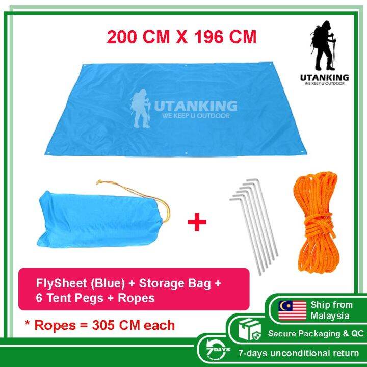 STATUS Ultralight Weight Flysheet Waterproof Groundsheet Camping Tarp