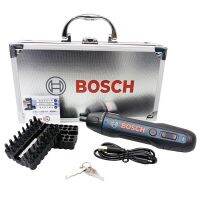 Bosch GO เครื่องเจาะด้วยมือขนาดเล็กพกพาไร้สายแบบ DIY สำหรับบ้าน2ไขควงไฟฟ้า3.6V พร้อมกล่องอลูมิเนียม