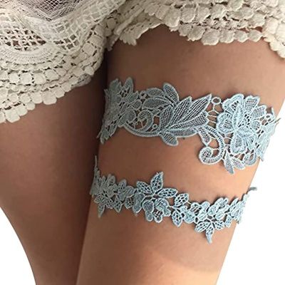 【YF】♟  2pcs Bridal Leg Garter Wedding Embroidery Floral Fashion Thigh