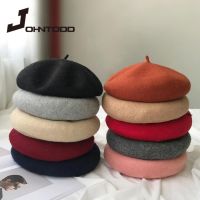 【YD】 Warm Thick Wool Beret Hat Female Color Caps Gorras Boinas Para Mujer Flat Cap Wholesale Barette Wedding