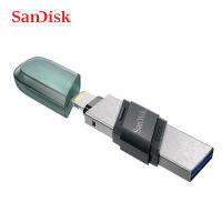 Sandisk IXPAND 3.0USB USB 3.1 OTG แฟลชไดรฟ์64GB สายไลท์นิ่งเพื่อไดร์ฟปากกา128G 256GB สำหรับเมมโมรีไอพอดแท่ง