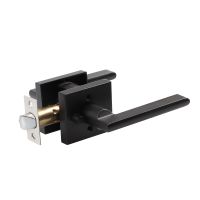 Home Bedroom Wooden Door Universal Security Single Tongue Lock Indoor Bathroom Door Handle Door Lock Three-bar Handle Lock