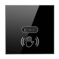 100-240V Smart Panel Switches Infrared Wave Induction Touchless Wall Switch 8cm Sensing Distance EU Plug for Living Room Bedroom Power Points  Switche