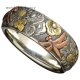แหวนวินเทจ925เงินแท้18Kสำหรับผู้หญิง,แหวนแต่งงานแหวนหมั้นลายดอกทานตะวันแมลงปอสีโรสโกลด์ขนาด5-10เหมาะสำหรับเป็นของขวัญวันครบรอบแต่งงาน
