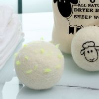 Hot Selling 3/5/7CM Wool Dryer Balls Reusable Laundry Balls Fleece Dryer Ball Natural Fabric Softener Home Washing Ball Machine Accessories